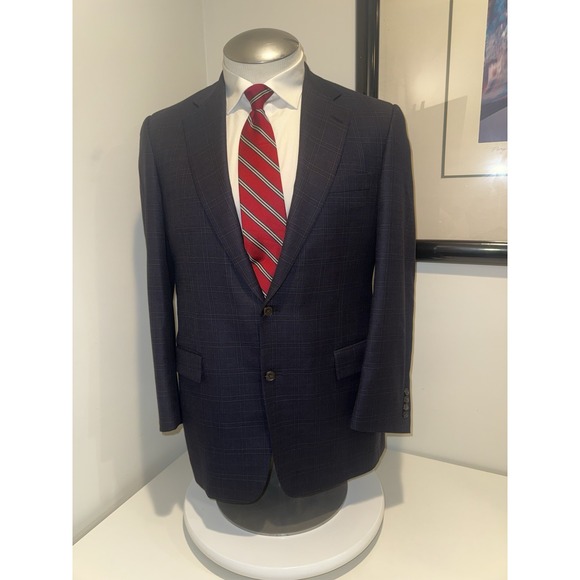Brooks Brothers Other - Brooks Brothers 1818 x E Thomas Plaid Regent 100% Wool Blazer Sport Coat Men 42L